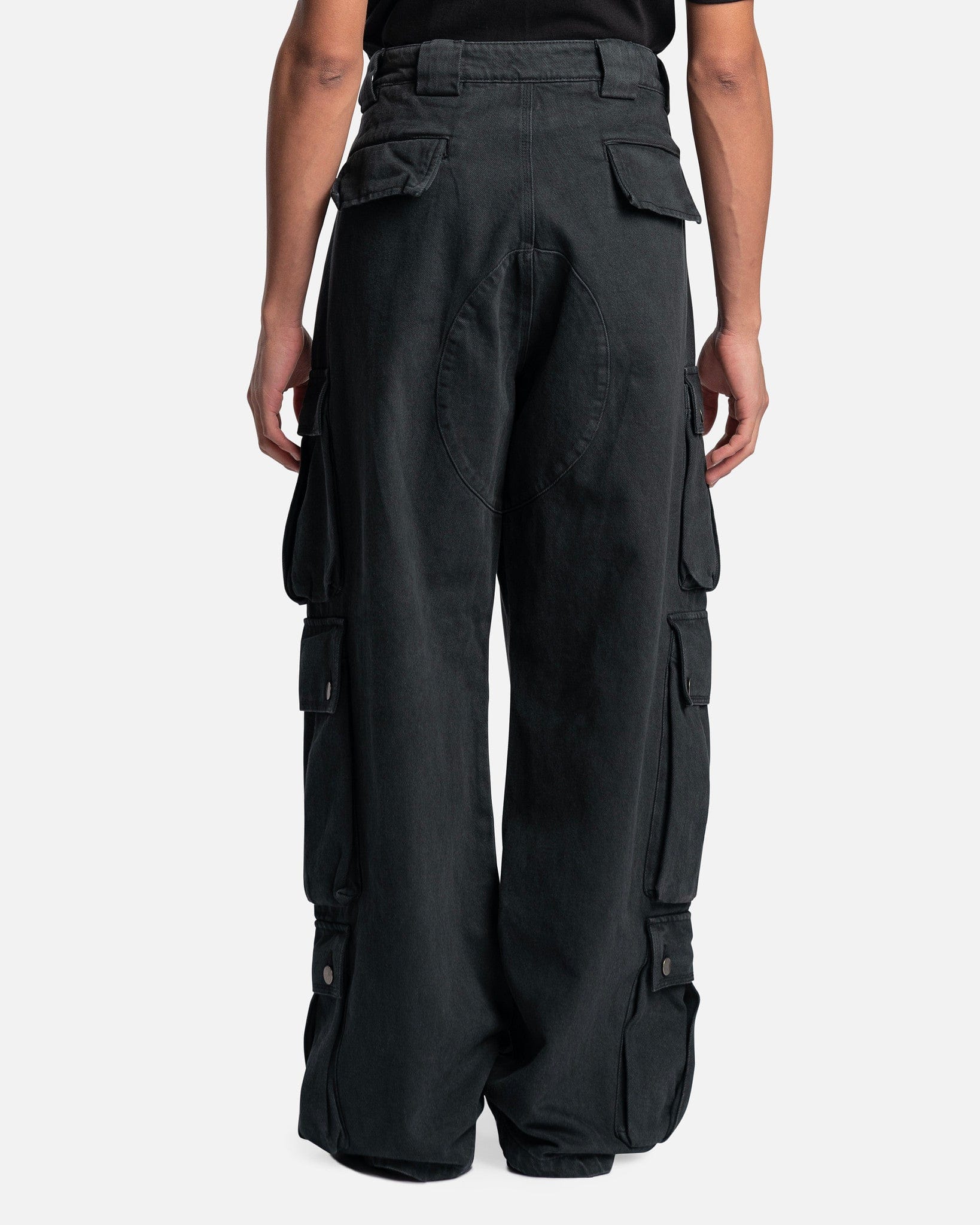 Willy Cargo Pant in Washed Black