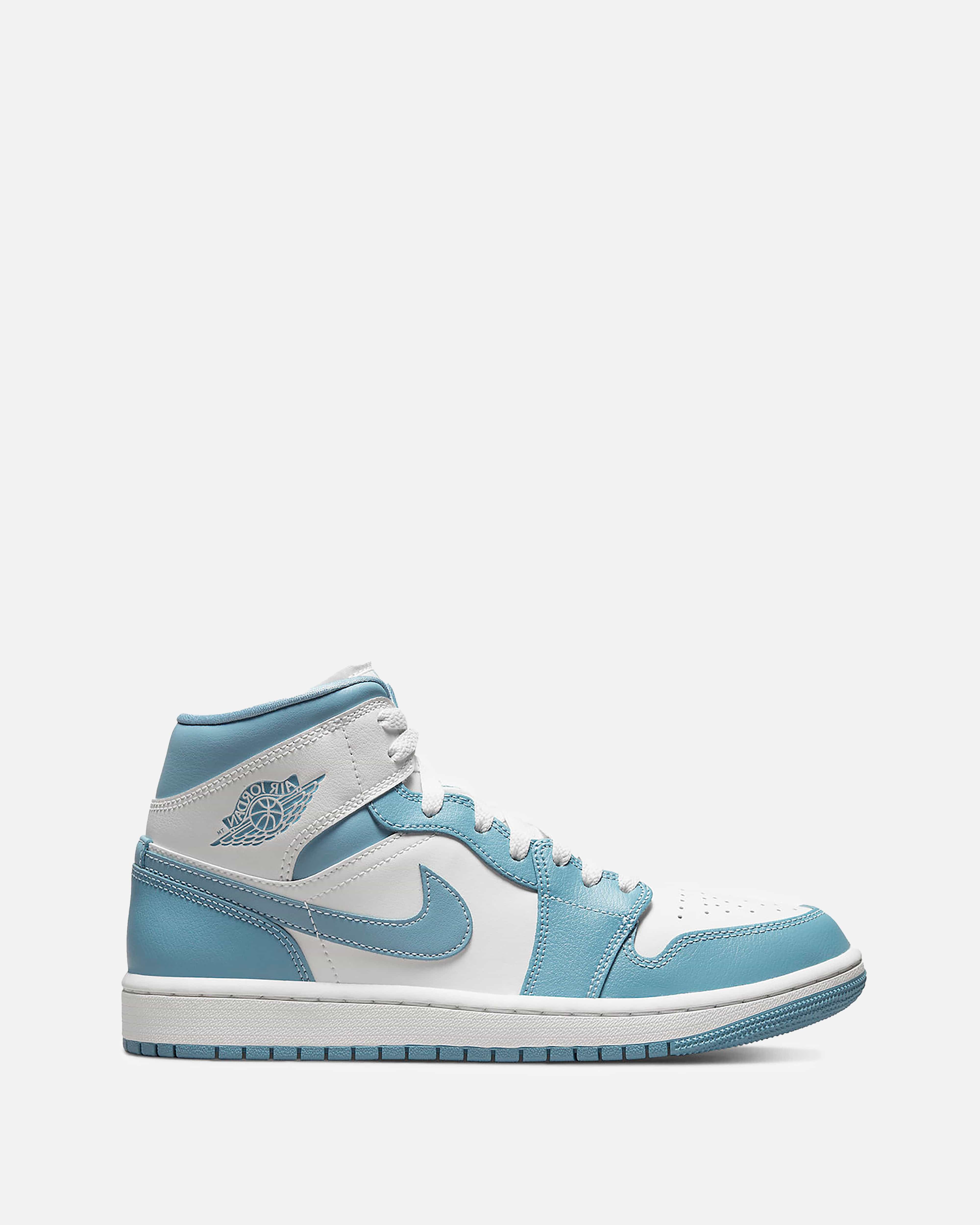 Women s Jordan 1 Mid UNC SVRN