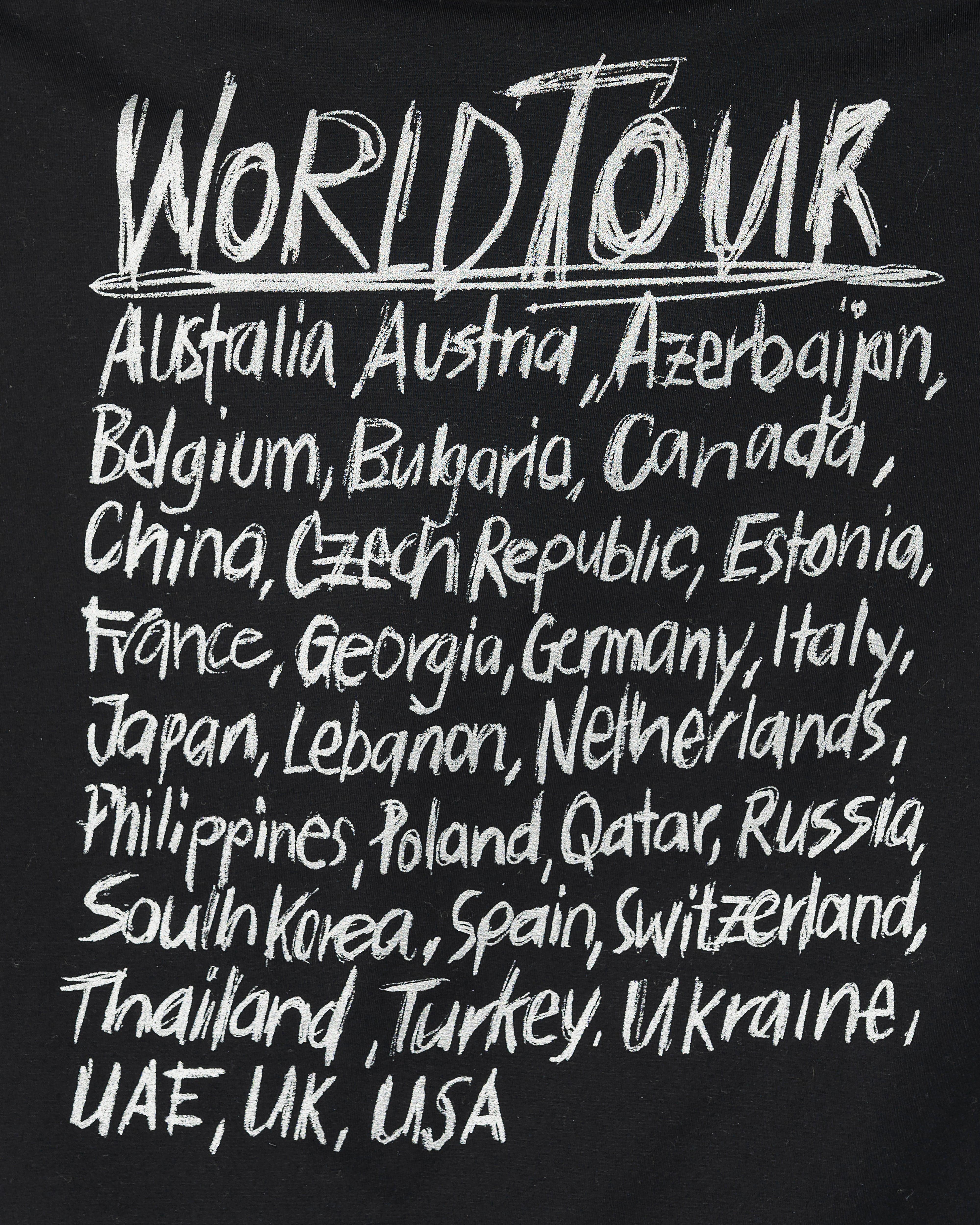 World Tour T-Shirt in Black – SVRN